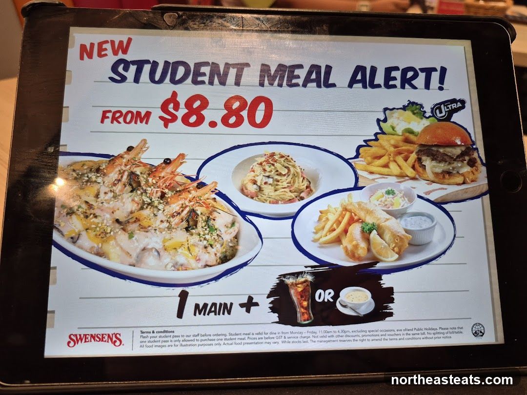 Swensen's Student Meal Alert
