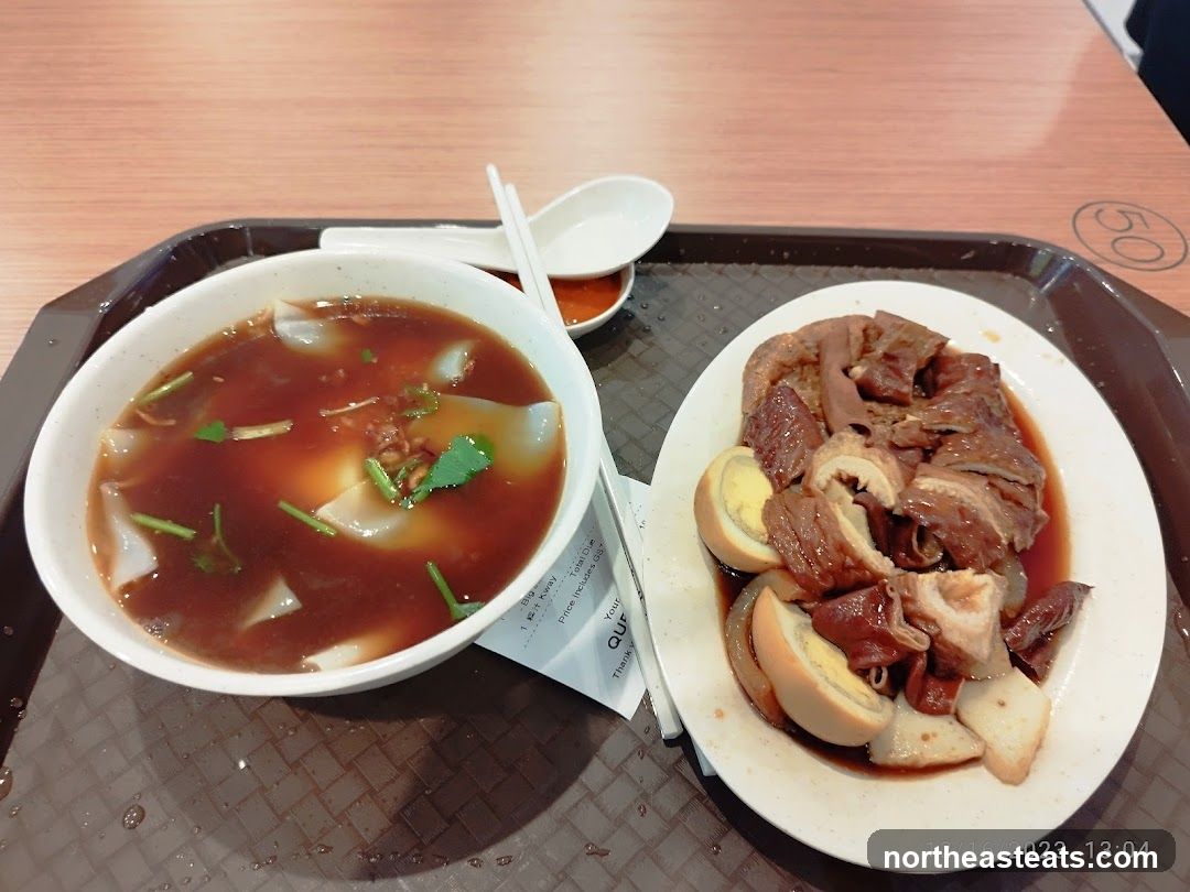 Braised Pork and Eggs with Soup