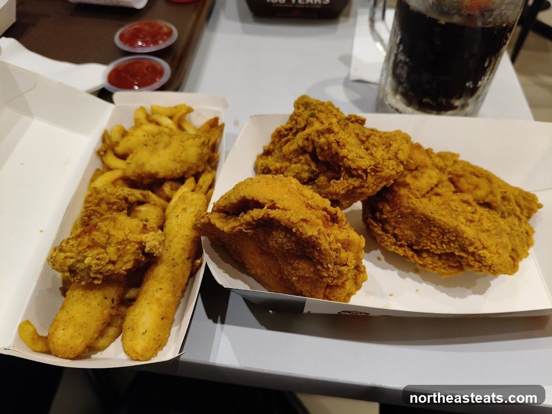 Fried Chicken and Fries