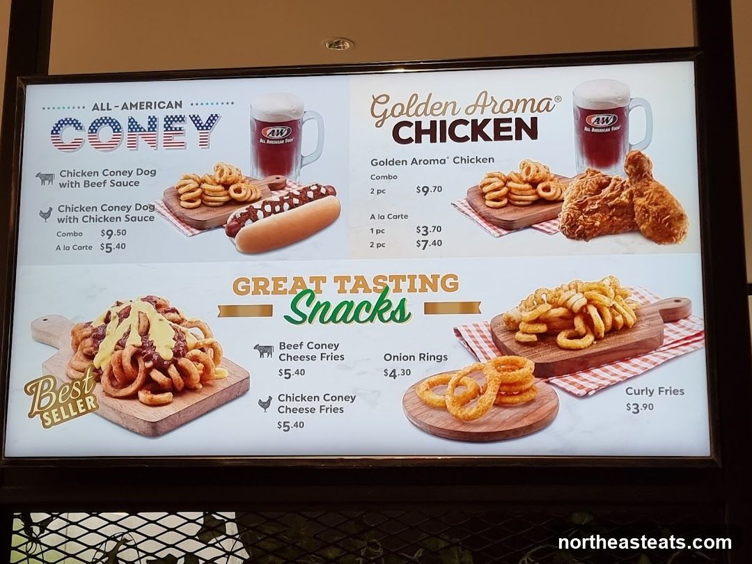 A&W Menu