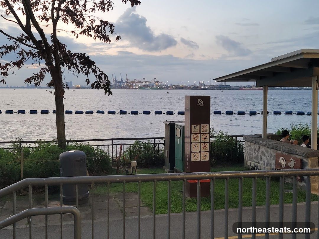Coastal View with Industrial Background