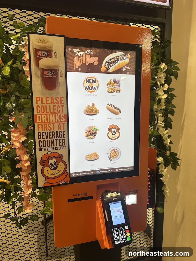 A&W Self-Order Kiosk