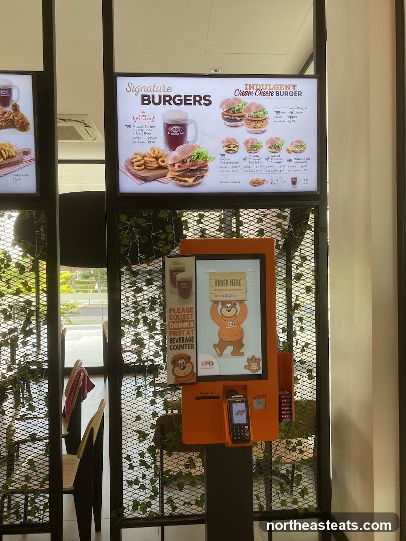 A&W Menu Board and Ordering Kiosk