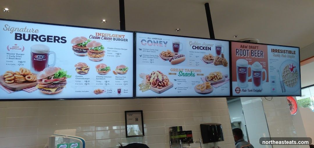 A&W Menu