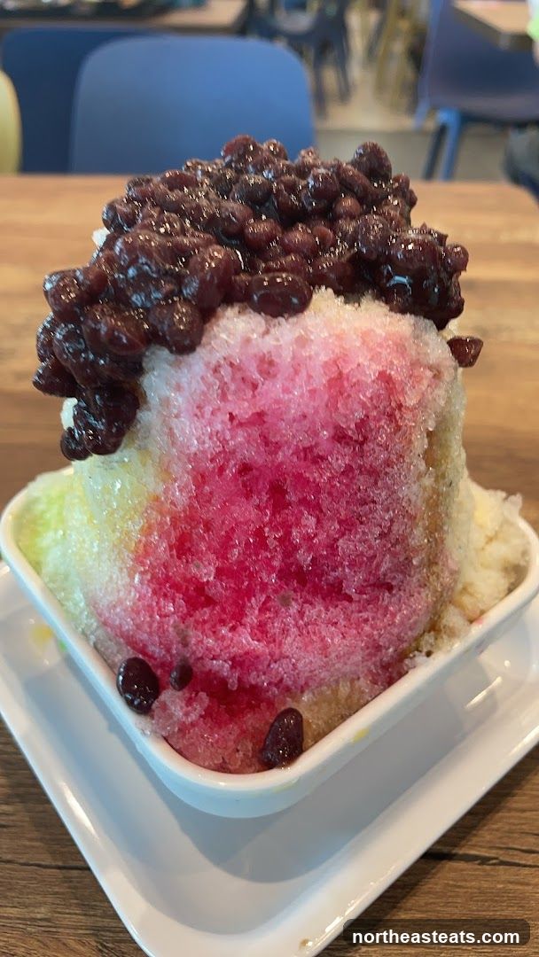 Shaved Ice Dessert with Red Beans