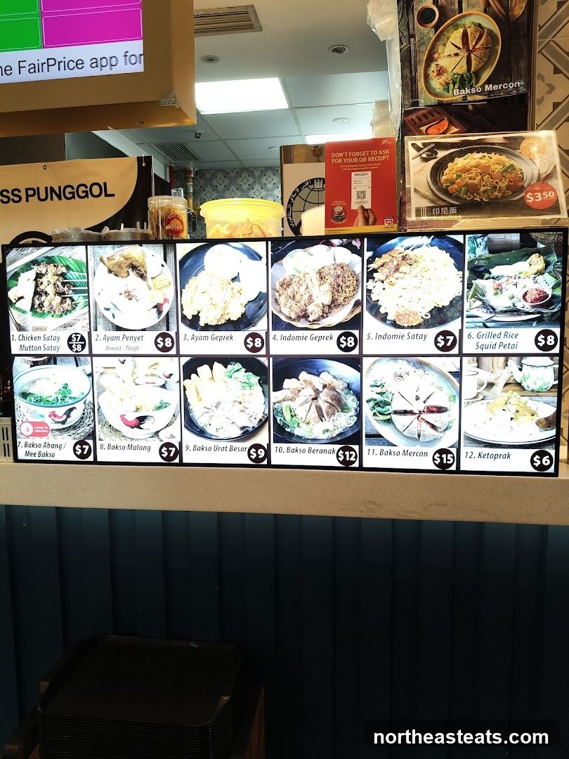 Food Menu Display