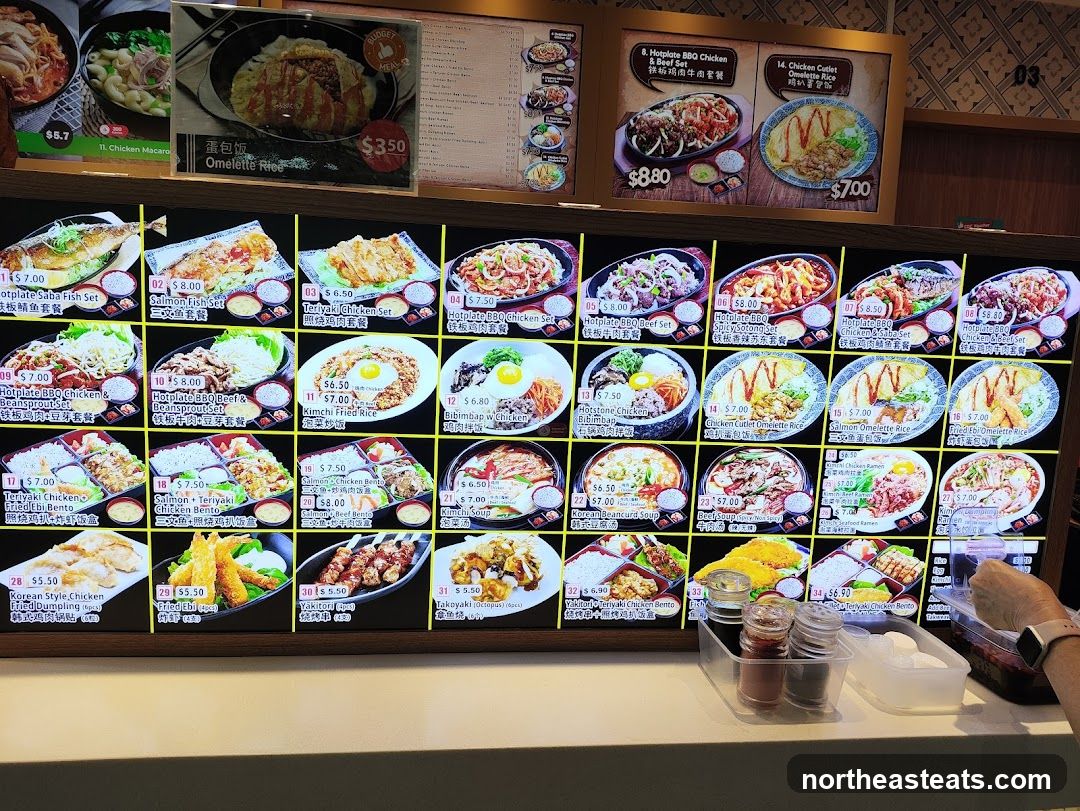 Food Menu Display