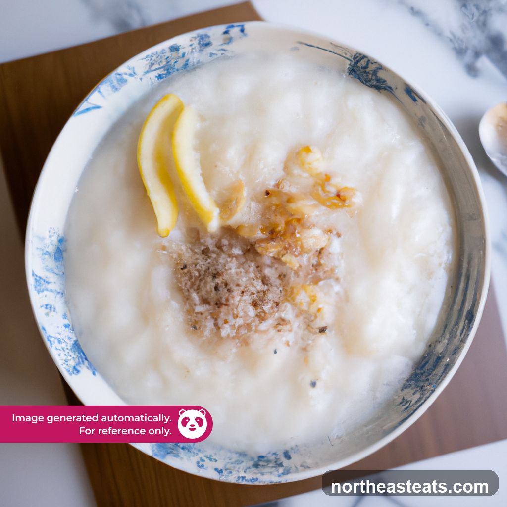 Congee with toppings