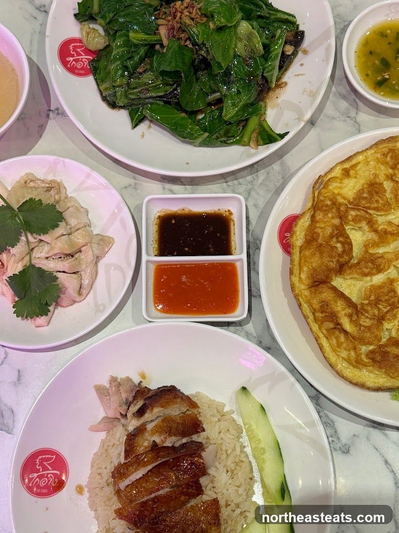 Hainanese Chicken Rice and Roasted Duck Rice