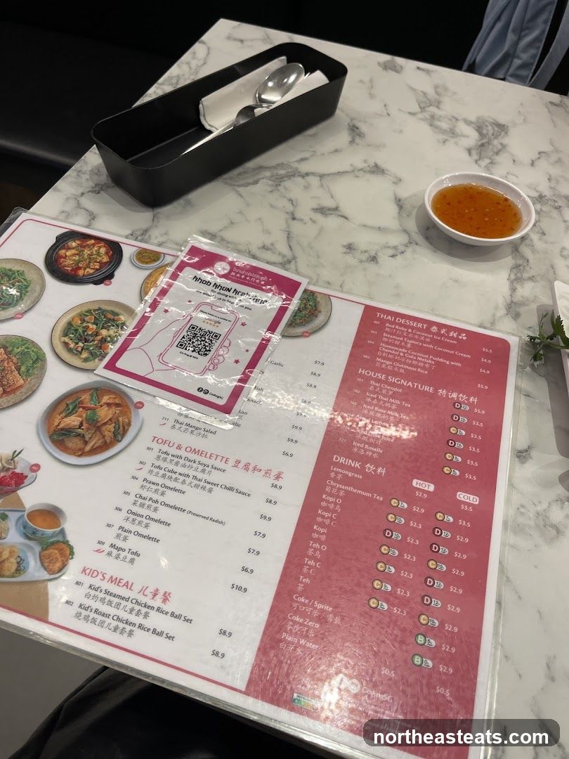 Thai Restaurant Menu