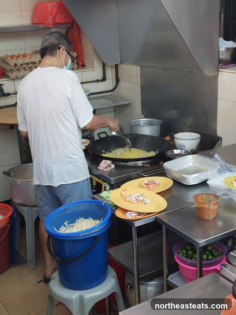 Cook preparing food