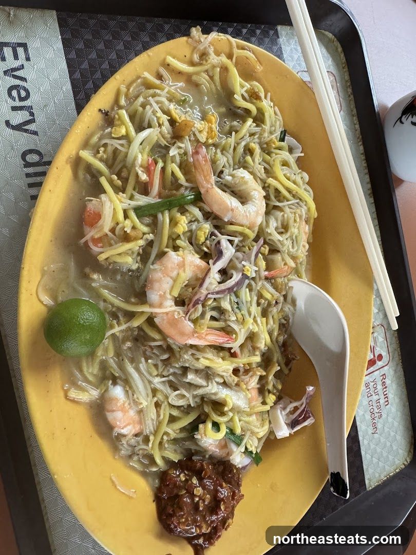 Noodles with Shrimp and Chili