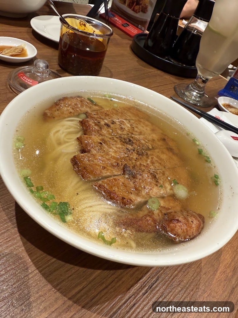 Pork Chop Noodle Soup