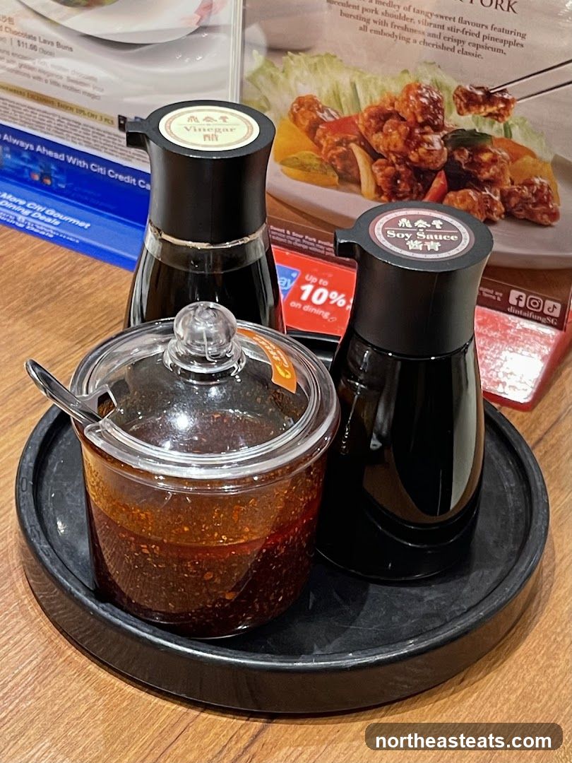 Condiments and Menu Snippet