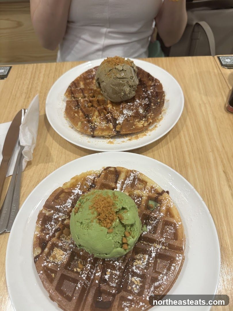 Waffles with Ice Cream