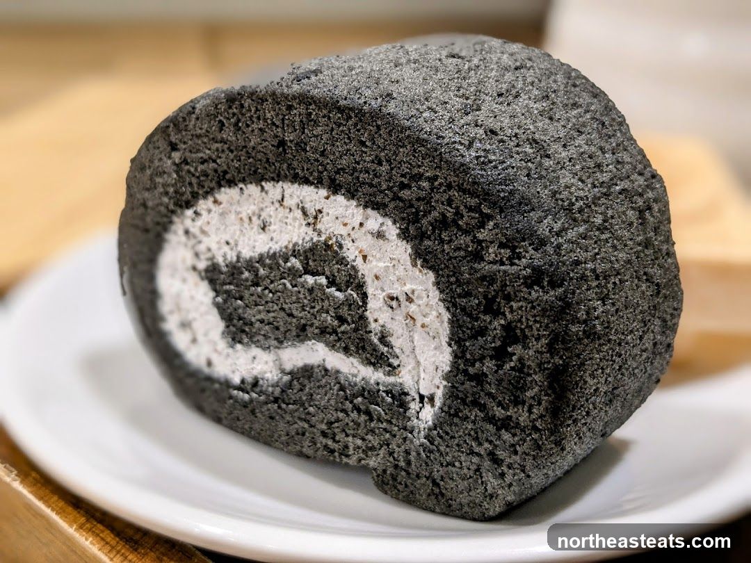 Black Sesame Swiss Roll