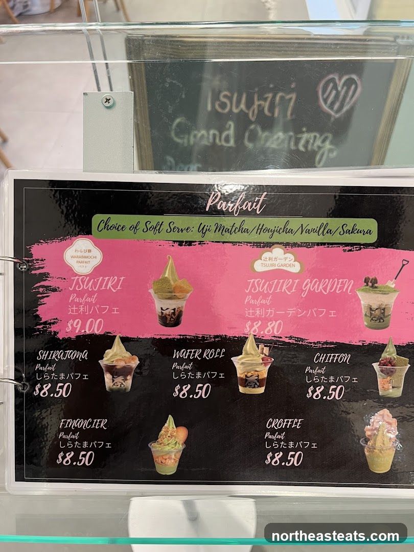 Parfait Menu
