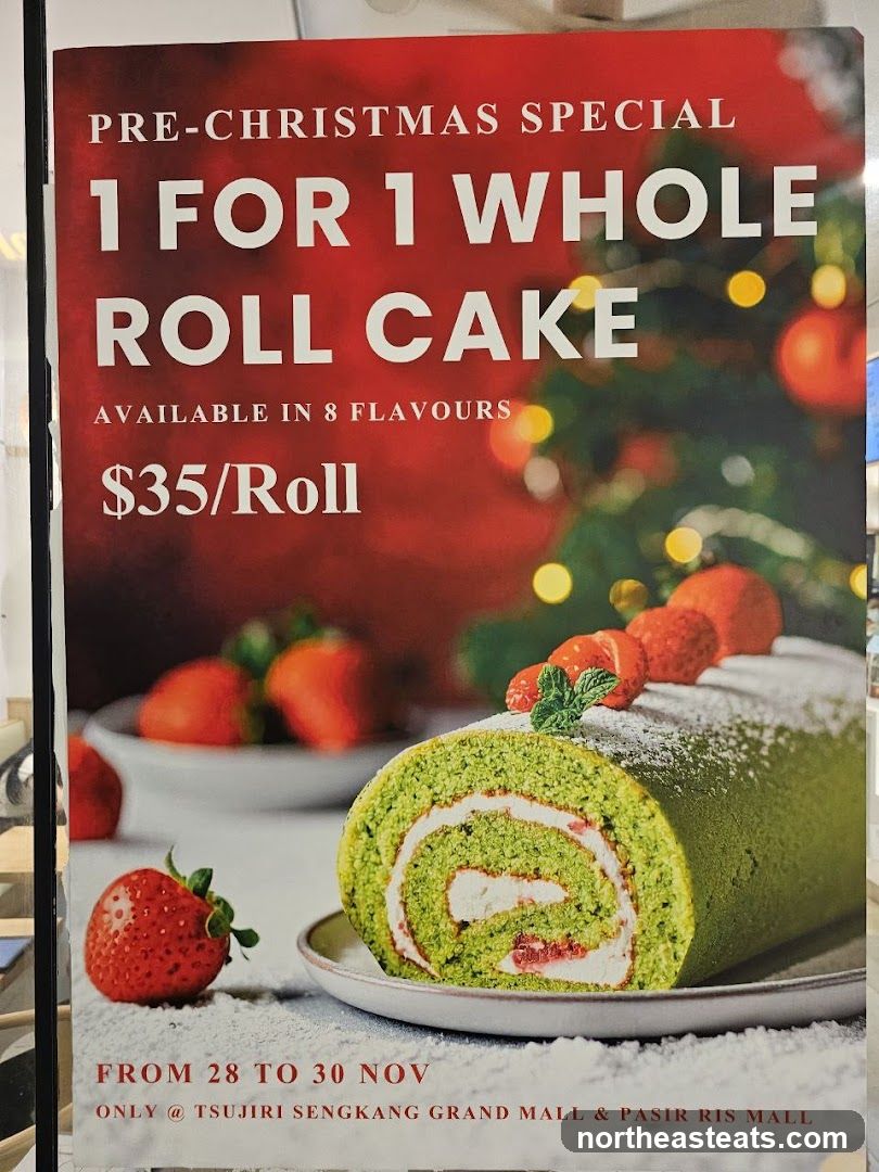 Pre-Christmas Special: 1-for-1 Whole Roll Cake