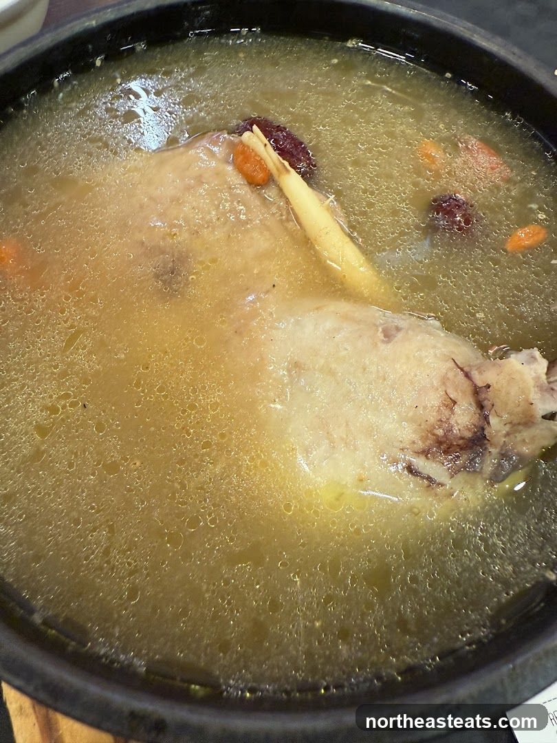 Chicken Soup with Ginseng and Jujubes