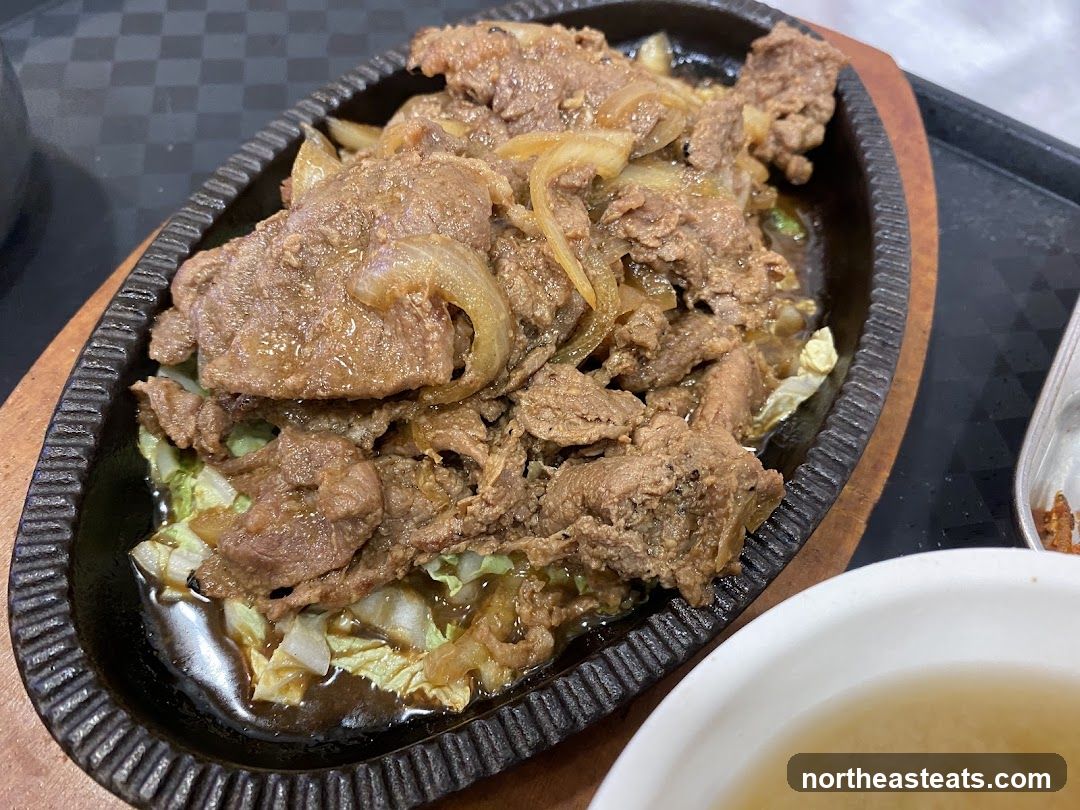Sizzling Beef with Onions