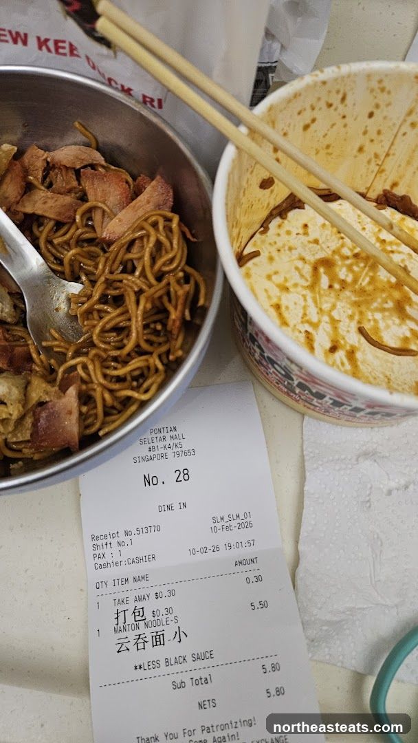 Noodles and Receipt