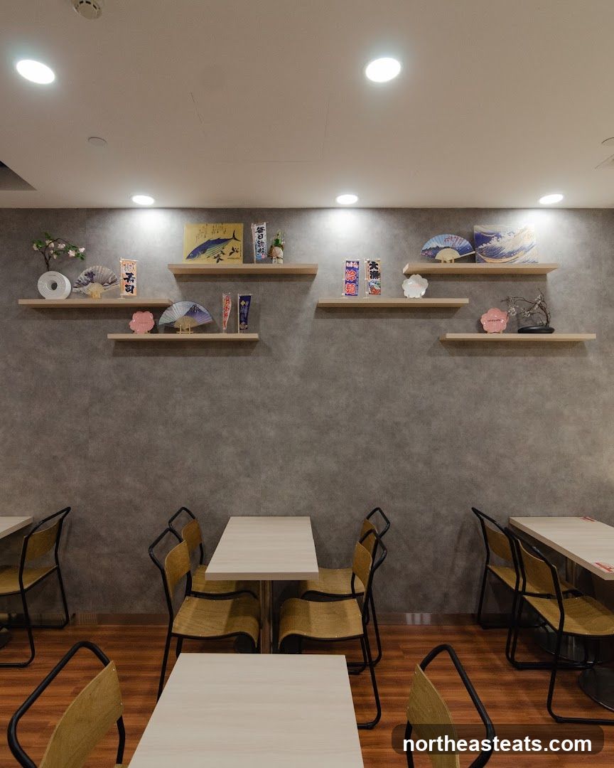 Restaurant Interior with Japanese Decor
