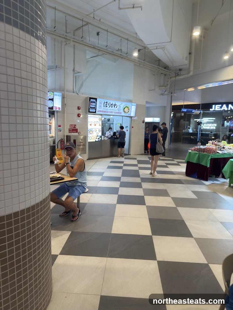 Food court with ramen stall