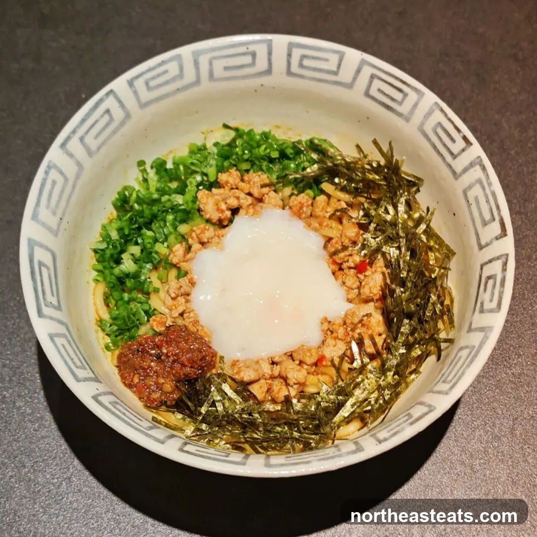 Bowl of Noodles with Toppings