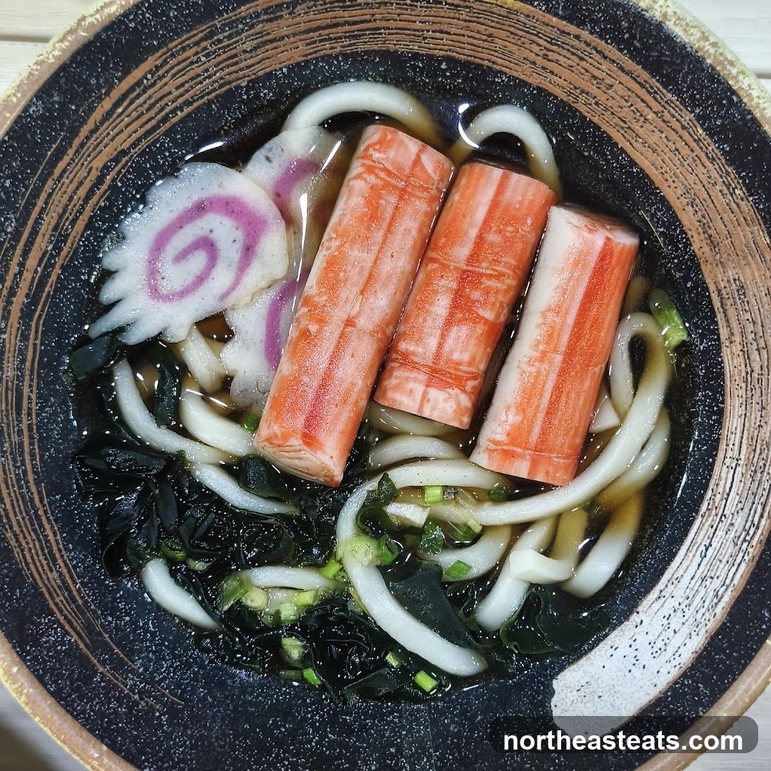Udon Soup with Crab Sticks