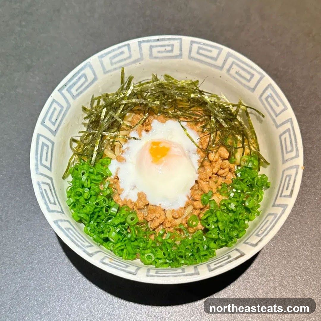 Noodle Bowl with Egg and Toppings