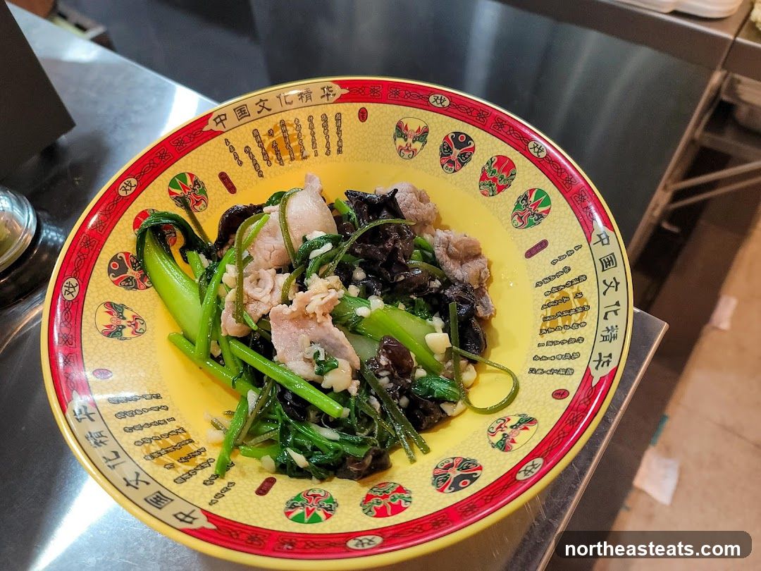 Stir-fried Dish on Decorative Plate