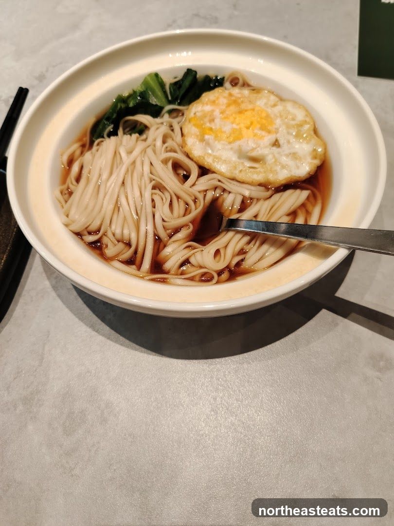 Noodle Soup with Fried Egg