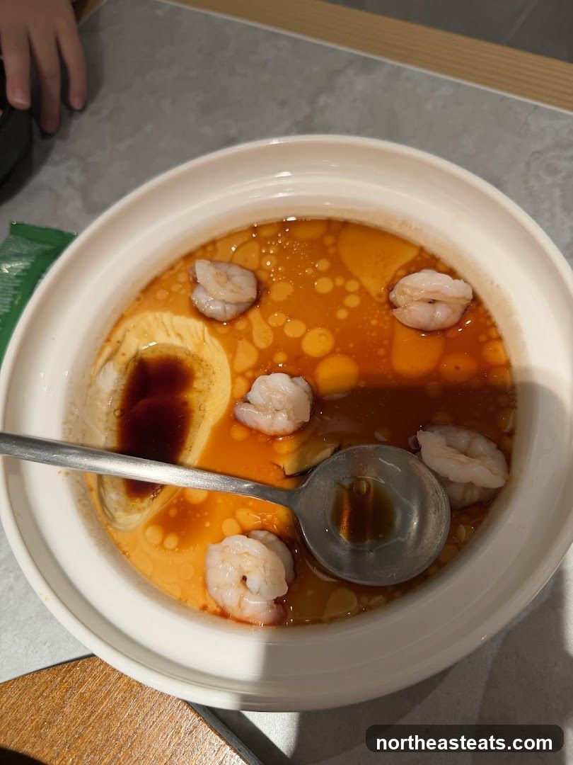 Steamed Egg with Shrimp