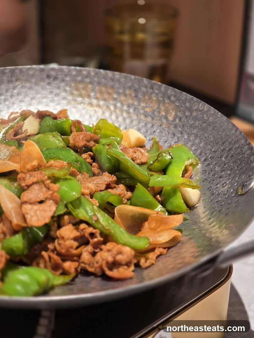 Stir-fried Dish with Green Peppers and Meat