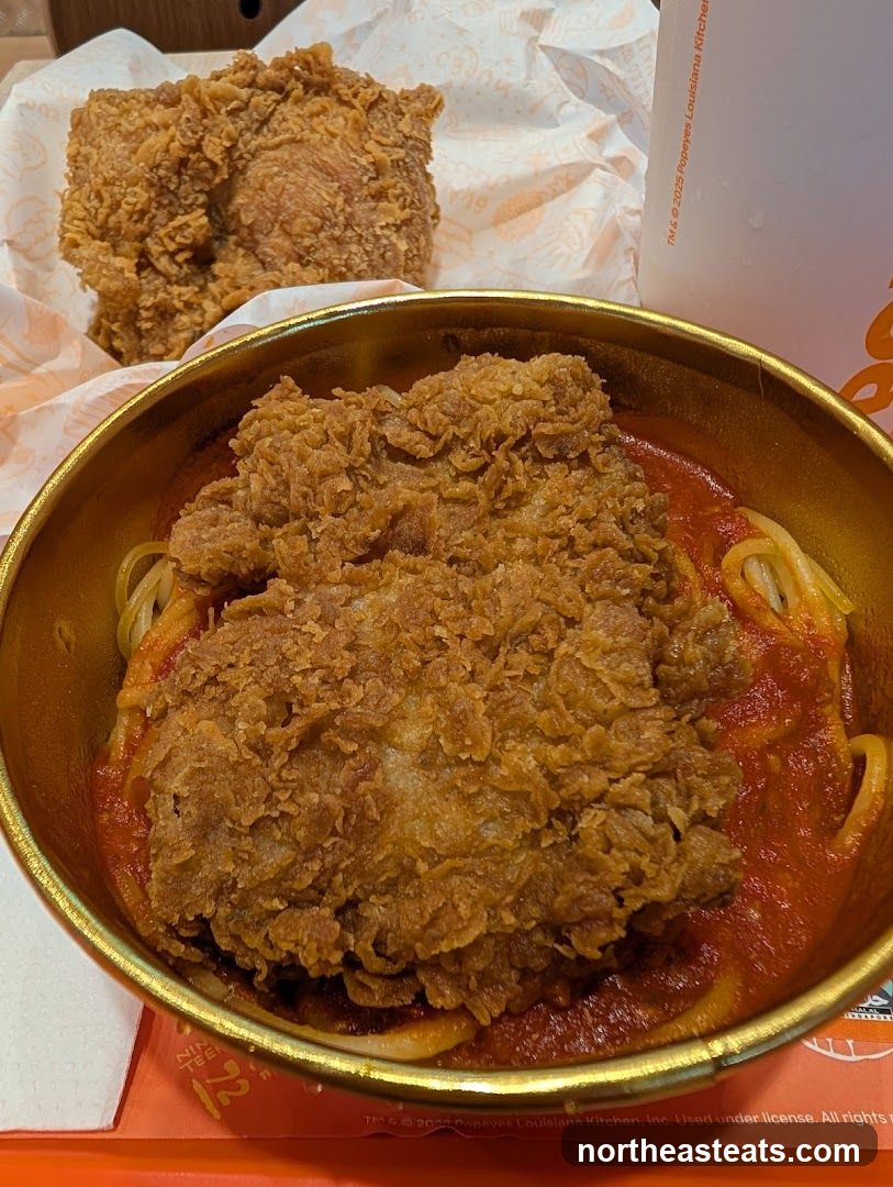 Popeyes Chicken and Pasta