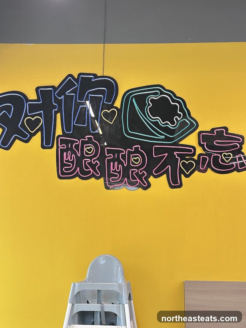 Neon Signage and High Chair