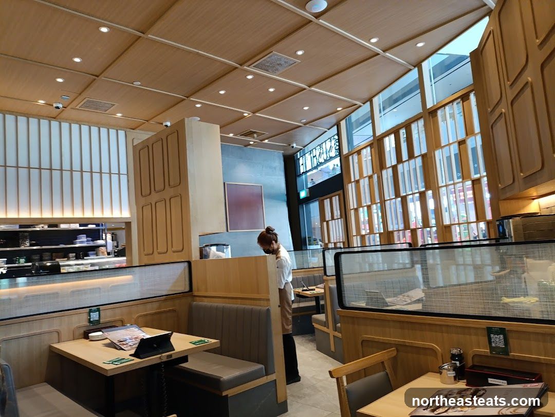 Restaurant Interior with Booth Seating