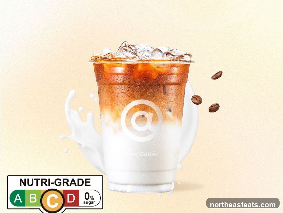 Iced Coffee with Milk Splash
