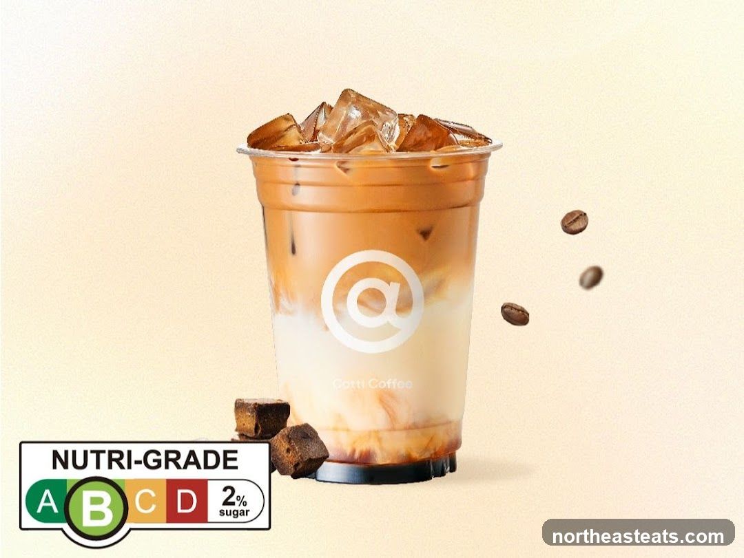 Iced Coffee with Nutri-Grade Label