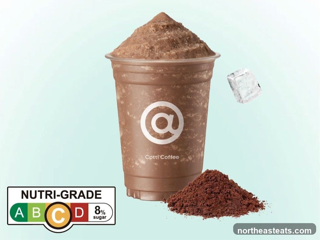 Chocolate Frappe with Nutri-Grade Label
