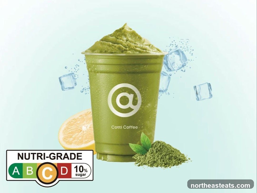 Matcha Drink with Nutri-Grade Label