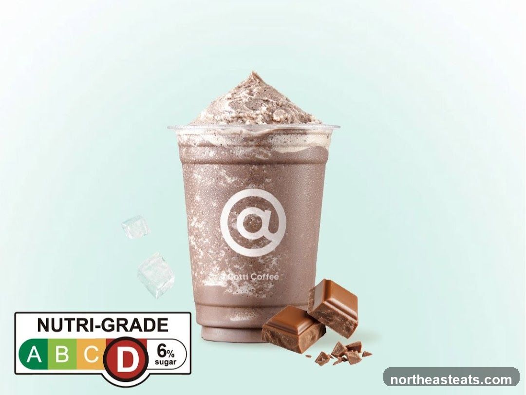 Chocolate Frappe with Nutri-Grade D Rating