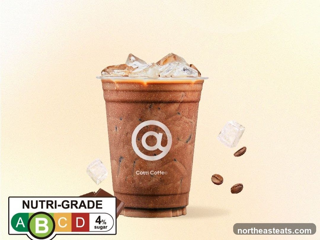Iced Chocolate Drink with Nutri-Grade Label