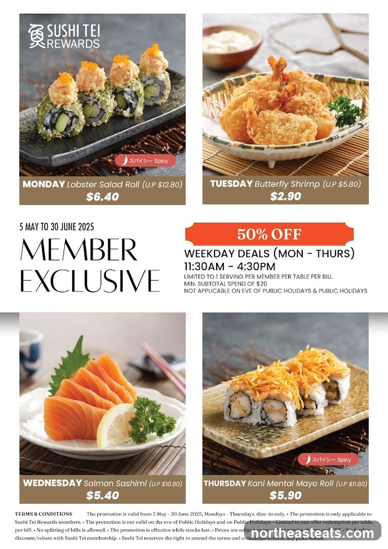 Sushi Tei Member Exclusive Deals