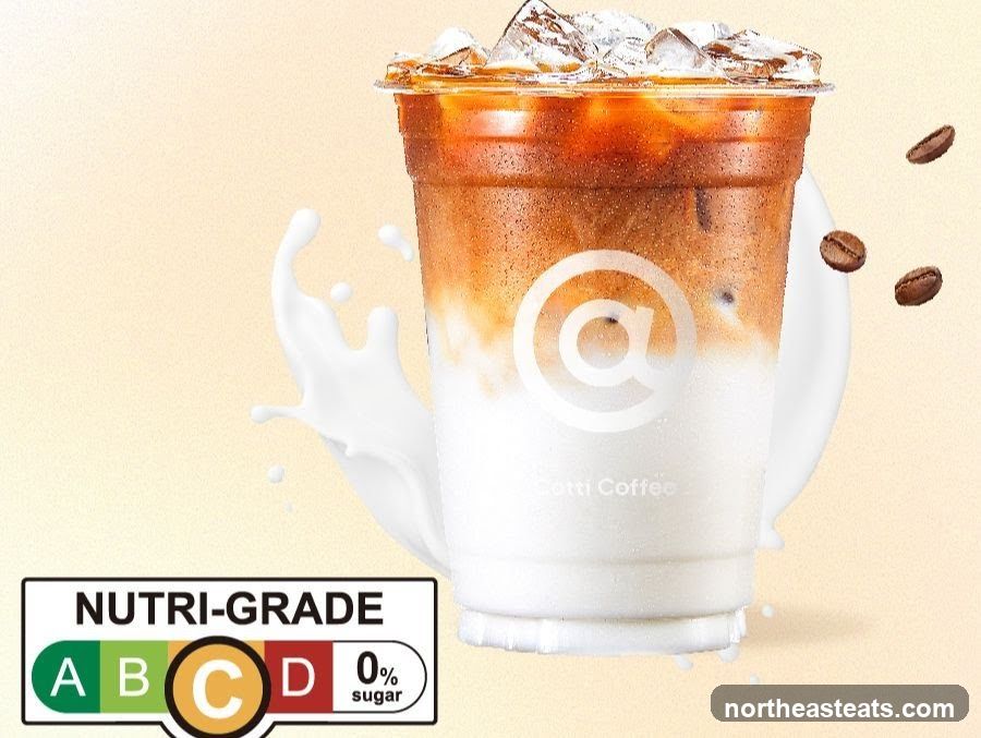 Iced Coffee with Nutri-Grade Label