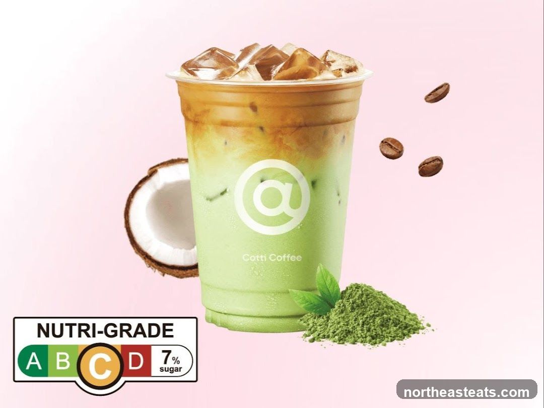 Iced Coconut Matcha Latte