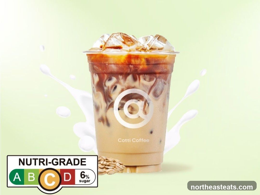 Iced Coffee Drink with Nutri-Grade Label