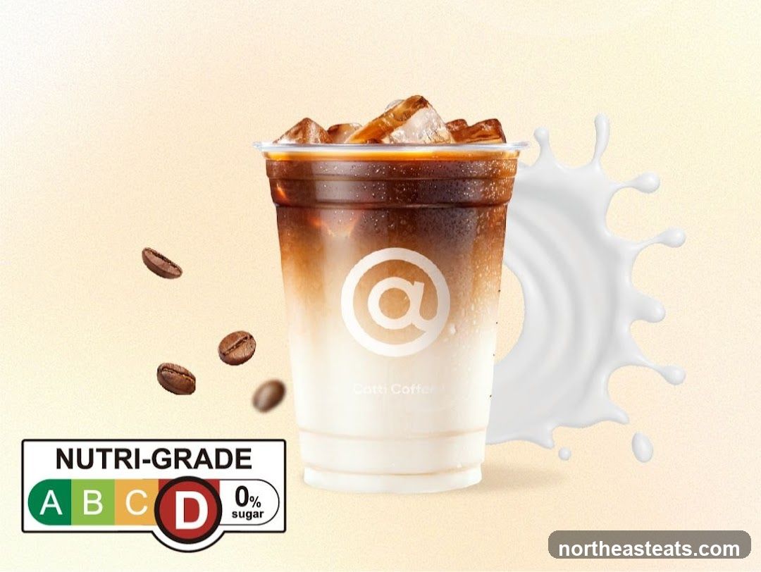 Iced Coffee with Nutri-Grade Label
