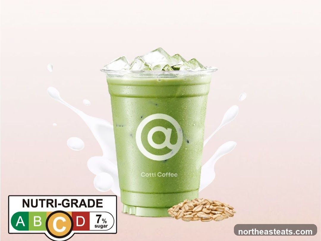 Iced Matcha Latte with Nutri-Grade Rating