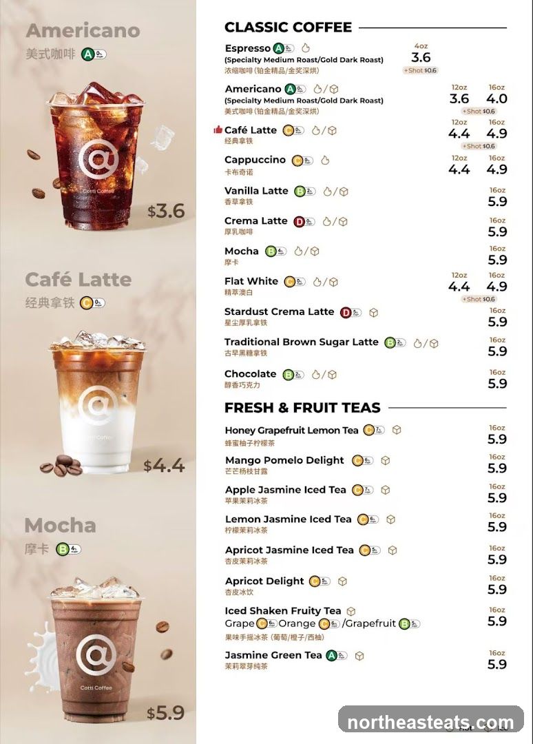Cotti Coffee Menu
